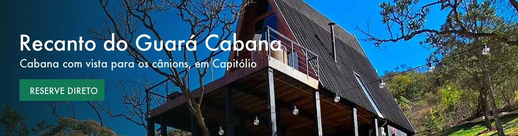 Recanto do Guará Cabana: cabana com vista para os cânions, em Capitólio